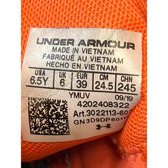 Under Armour Curry Shoes Sour Patch Peach Size 6.5Y Basketball Sweet Sour - Picture 7 of 8